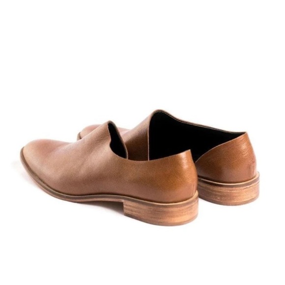 Marciante & Co EUC The Marie Leather Flat Cognac Brown Handmade Shoe Size 9 - Picture 2 of 10